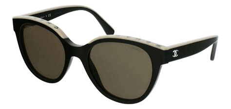 Chanel Cat Eye Black Polar Black Female Sunglass 